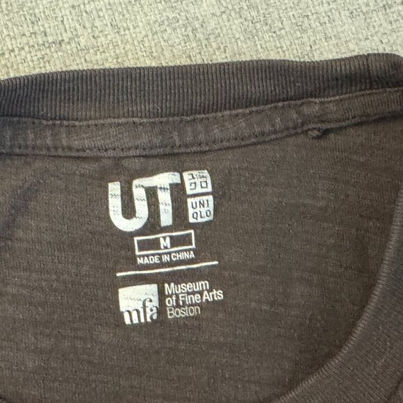 UNIQLO x UT MFA Boston Toshusai Sharaku Edo Ukiyo-E Kabuki T-Shirt/Multicolor, M - Picture 9 of 11